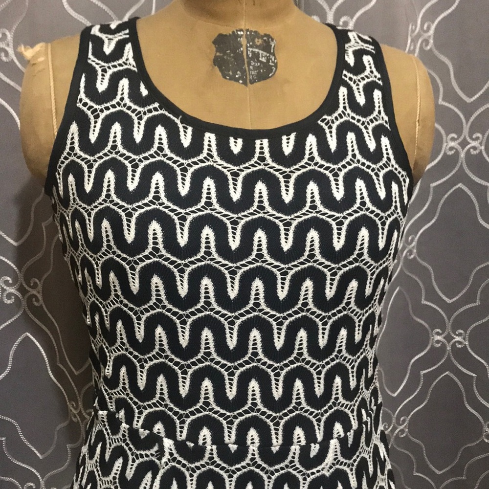 Banana Republic Dress Black and White 10P